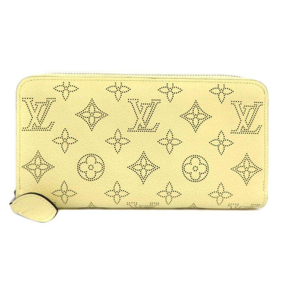 Louis Vuitton Zippy Wallet Mahina Long Leather Yellow
